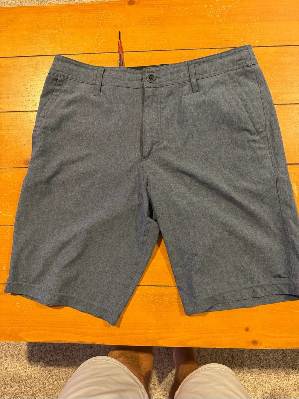 O'Neill Men's Flat Front Shorts in Dark Heather Blue